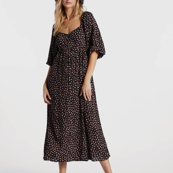 COPY - Billabong Swept Away Midi Dress - Picture 2 of 5